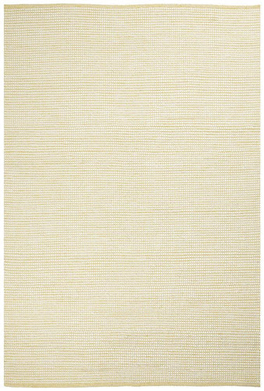 Freya Scandi Yellow & White Flatweave Wool Rug